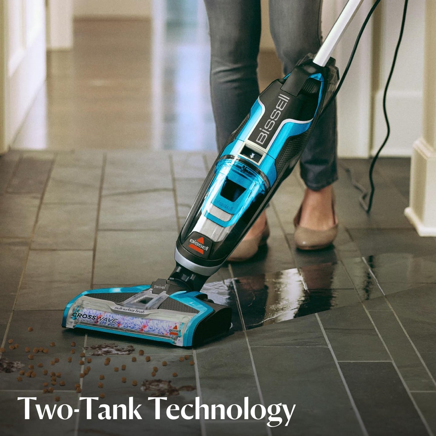 BISSELL CrossWave, 3-in-1 Multi-Surface Vacuum Cleaner, Floor cleaner machine All in One Step Vacuums, Washes & Dries, Wet and Dry Vacuum Cleaner For Hard Floors & Area Rugs, 560W, Corded, 1713