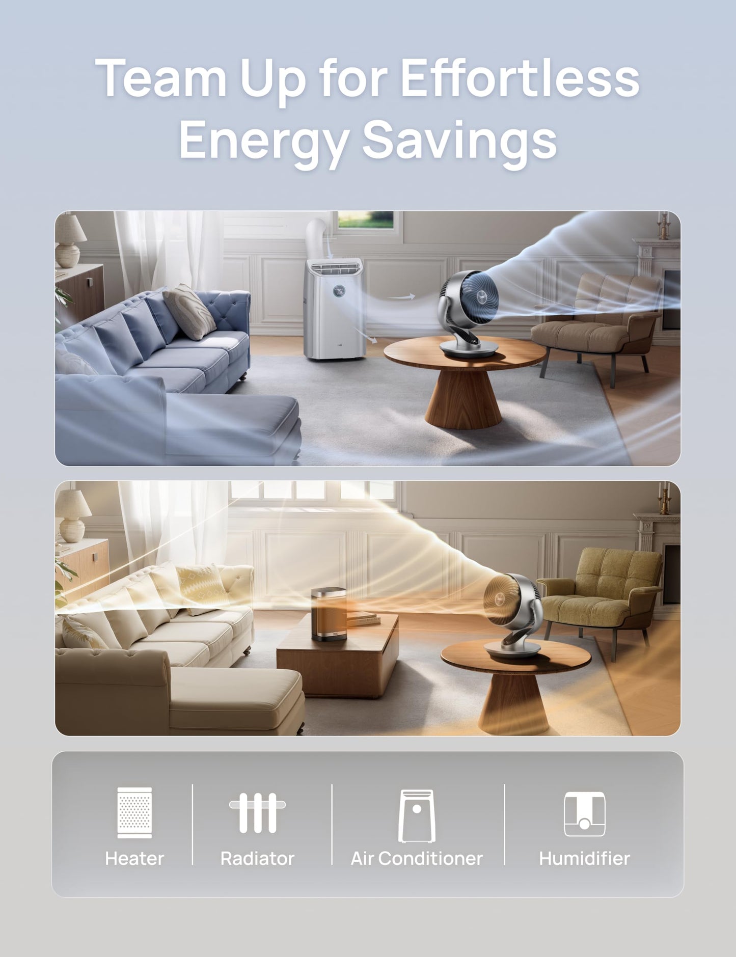 DREO Smart Table Fan for Bedroom, 28dB Silent Air Circulator Fan with Remote, 7 Inch Diameter Cooling Quiet Desk Fan, 120° Vertical Manual+90° Horizontal Oscillating, 4 Speeds, 5 Modes, 12H Timer