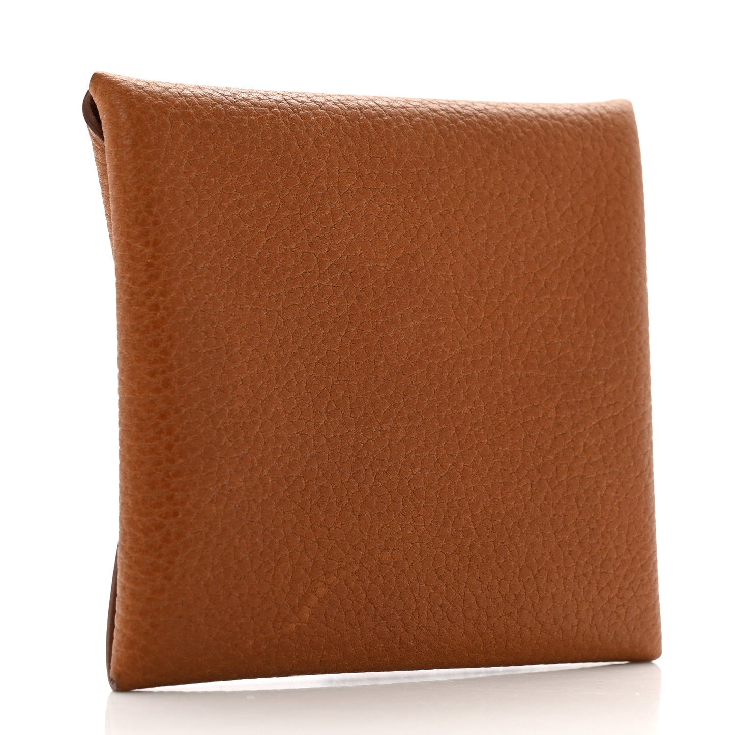 Hermes Barenia Faubourg Bastia Coin Purse Fauve