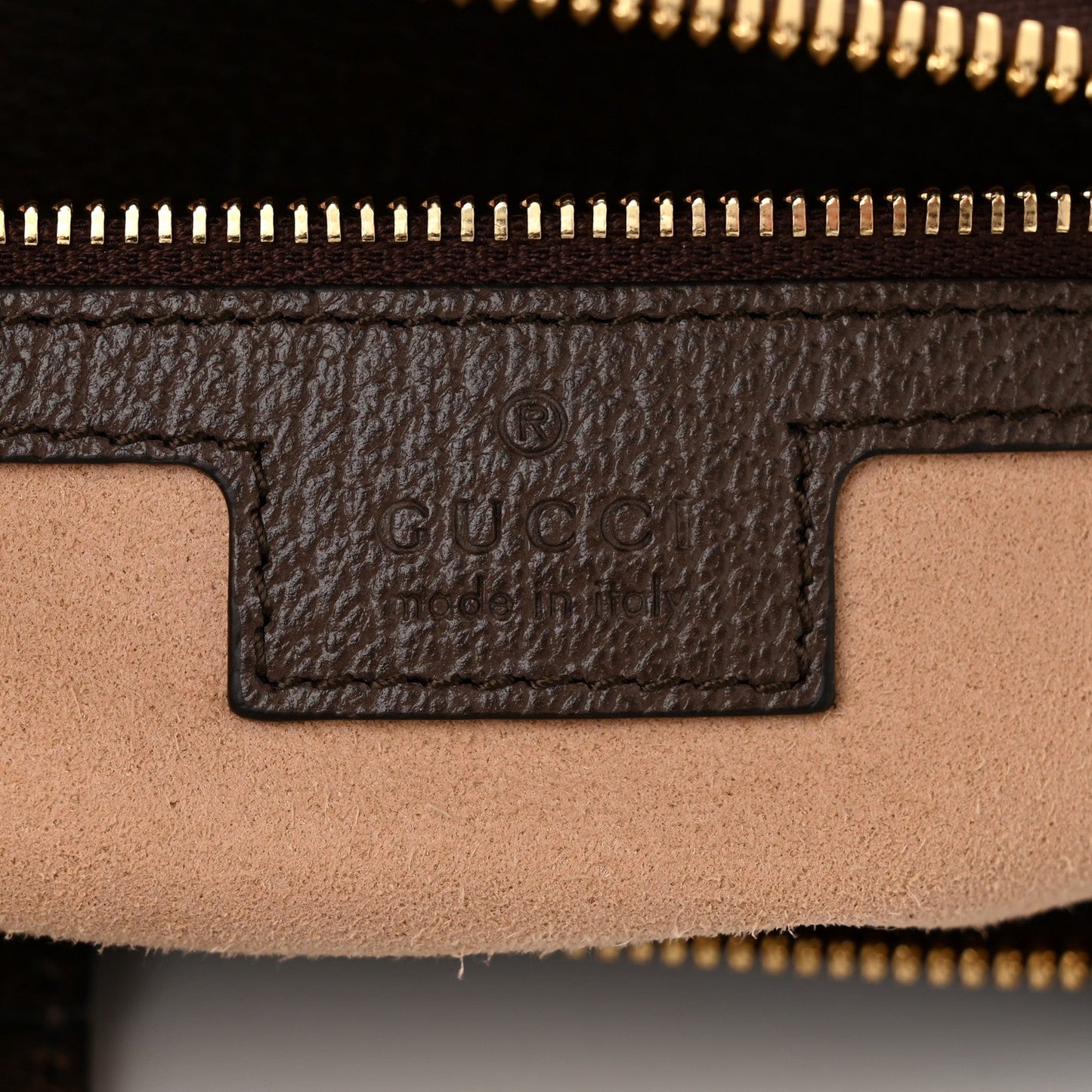 Gucci GG Supreme Monogram Web Medium Ophidia Tote Bag Brown