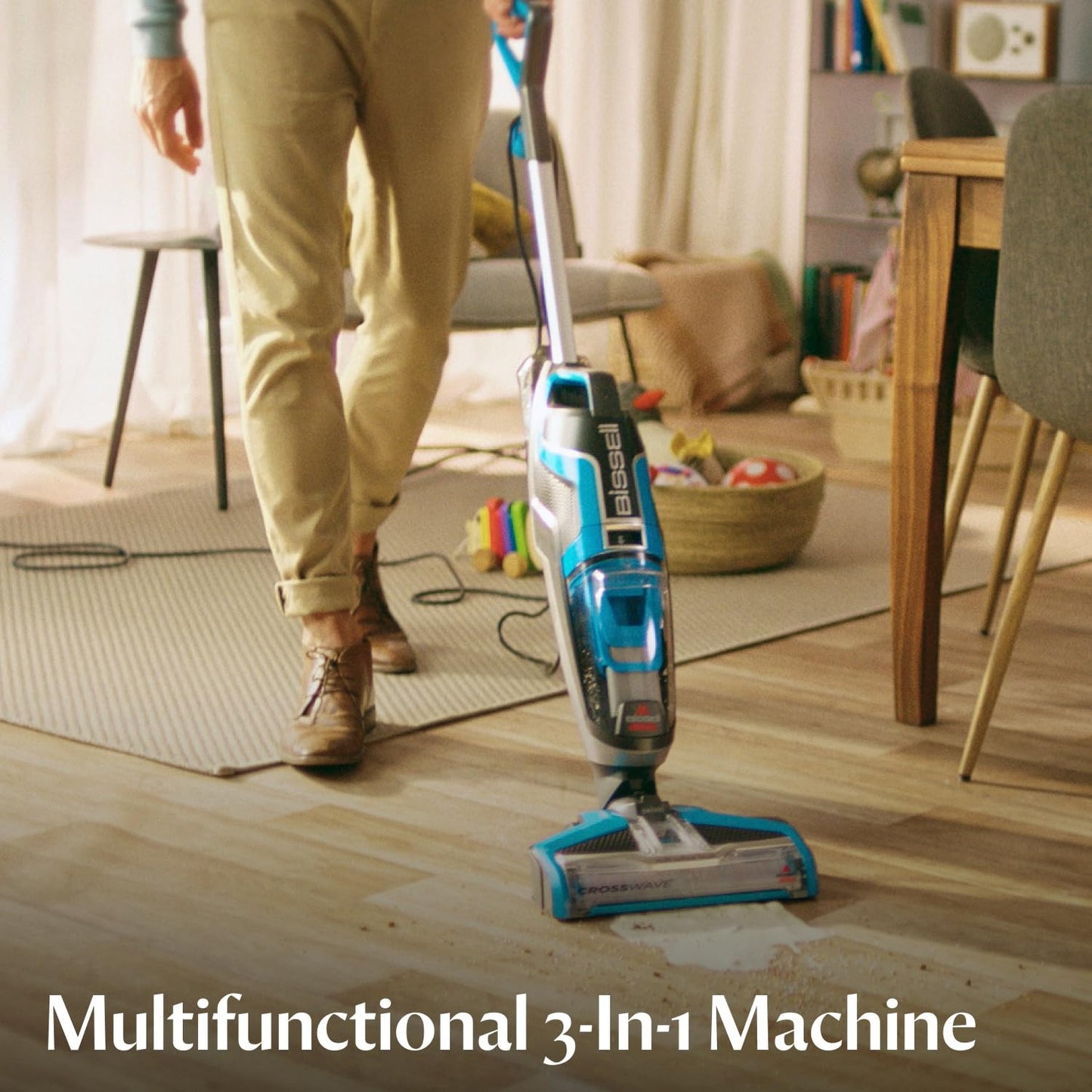 BISSELL CrossWave, 3-in-1 Multi-Surface Vacuum Cleaner, Floor cleaner machine All in One Step Vacuums, Washes & Dries, Wet and Dry Vacuum Cleaner For Hard Floors & Area Rugs, 560W, Corded, 1713