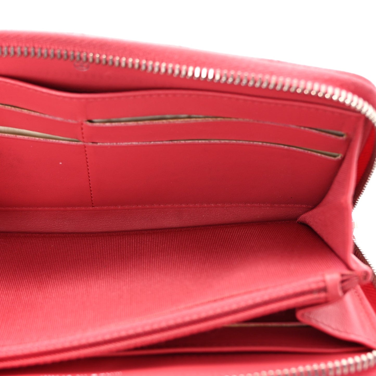 Chanel Caviar Quilted Large Gusset Zip Around Wallet Pink