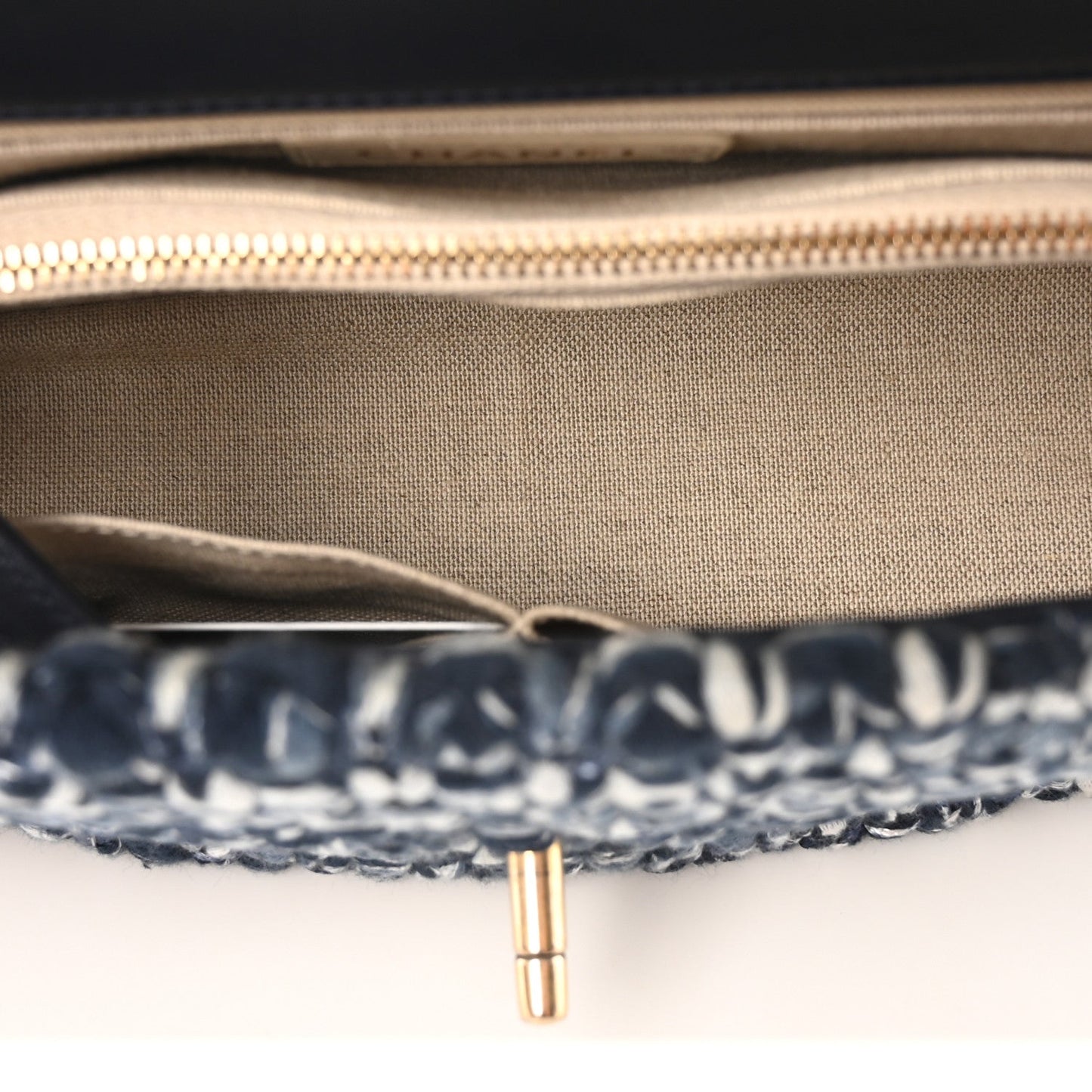 Chanel Crochet Small Coco Handle Flap Blue