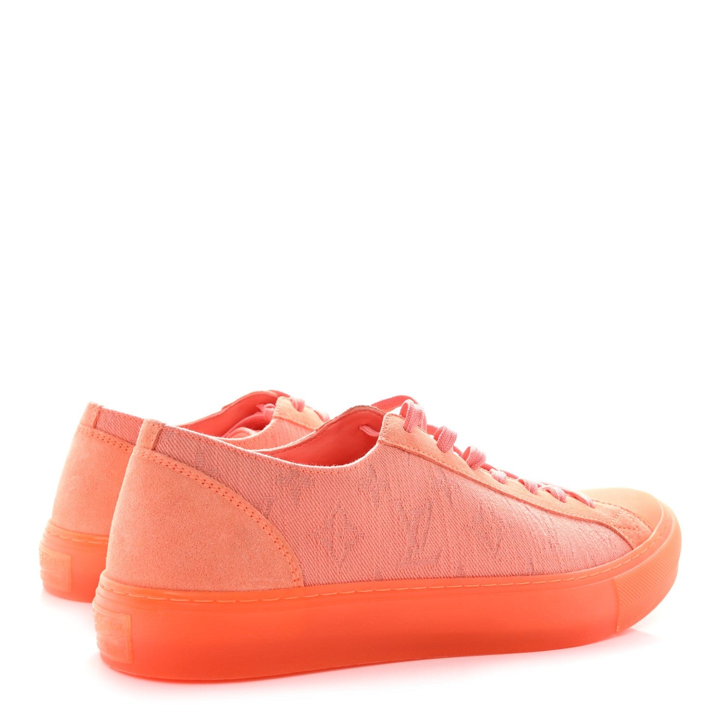 Louis Vuitton Canvas Monogram Mens Tattoo Sneakers Orange