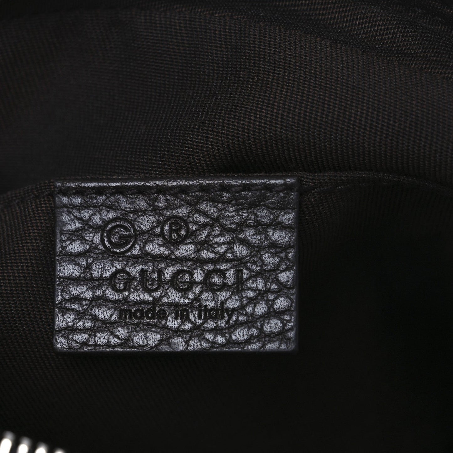 Gucci Monogram Belt Bag Dark Brown
