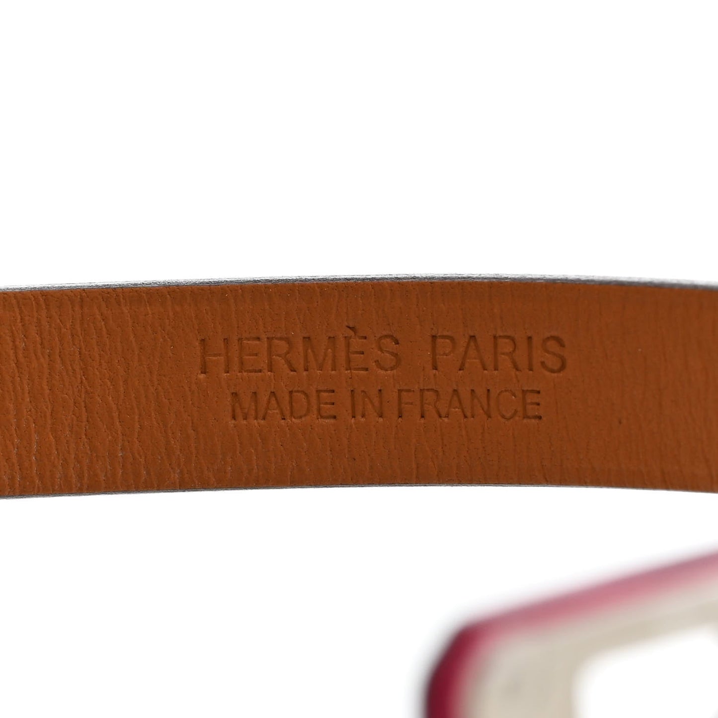 Hermes Chevre Chamkila Kelly Double Tour Bracelet T2 Rose Pop