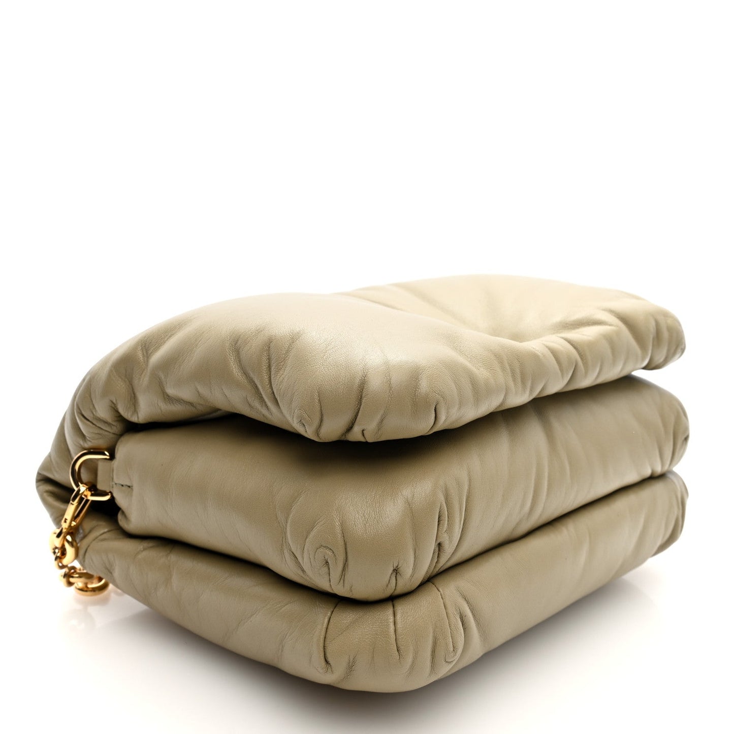 Loewe Lambskin Goya Puffer Bag Clay Green