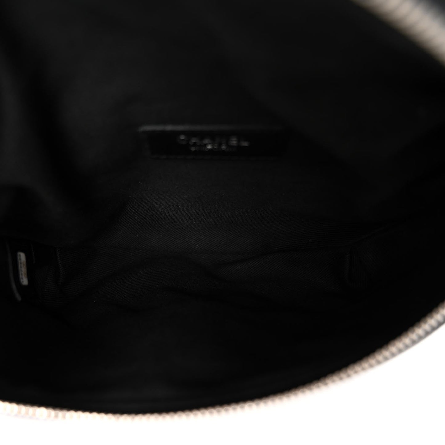 Chanel Calfskin Quilted Waist Belt Bag Black