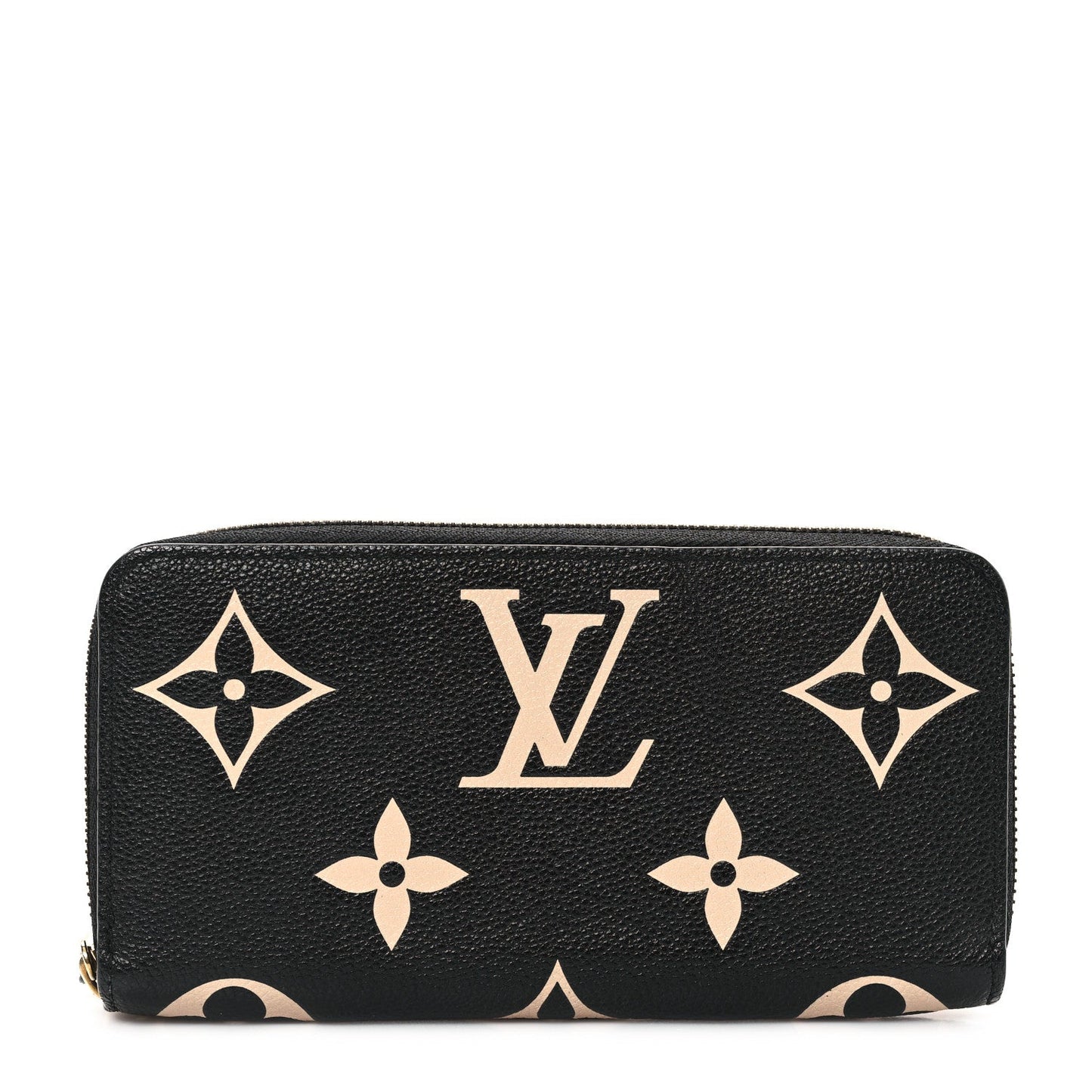 Louis Vuitton Empreinte Monogram Giant Zippy Wallet Black Beige