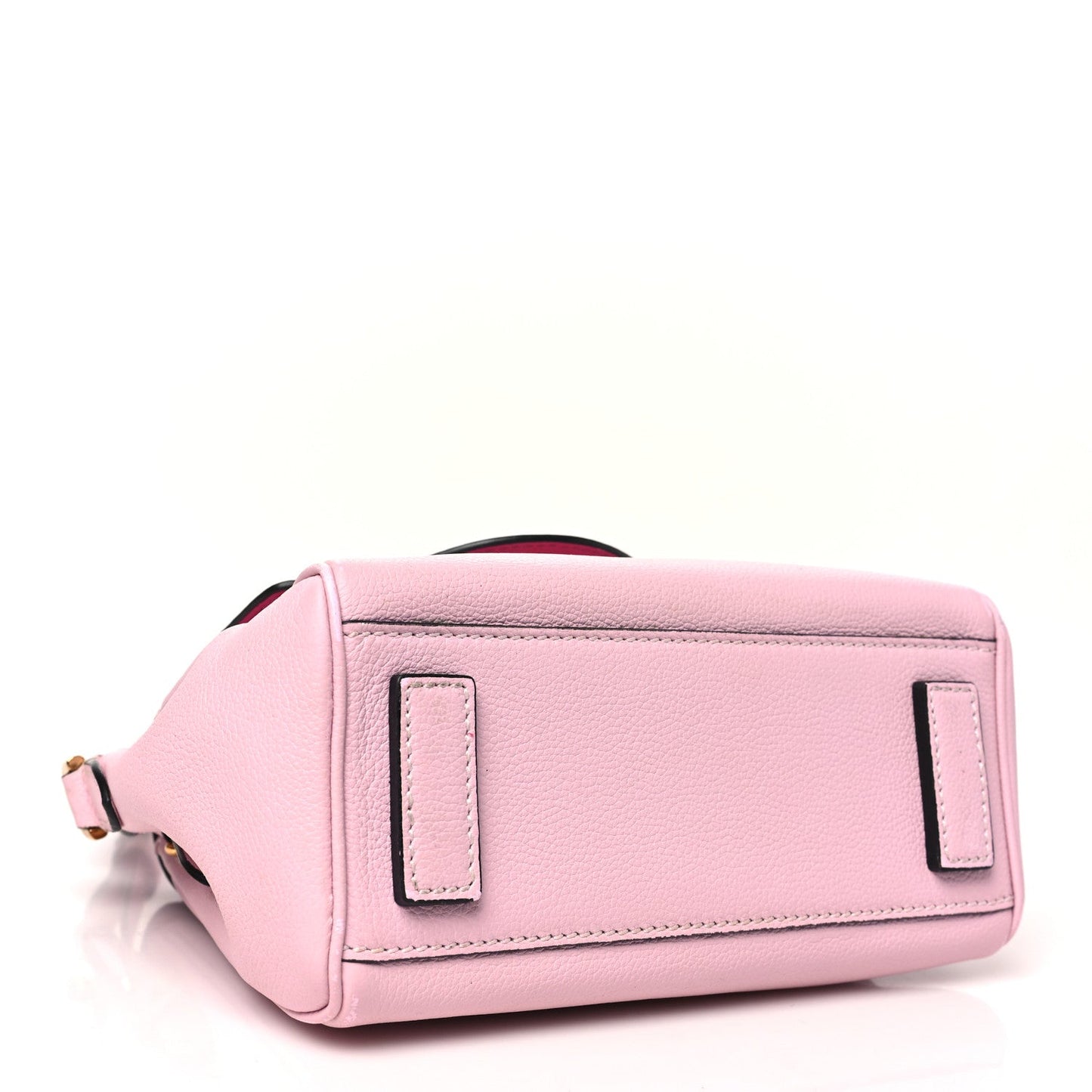 Versace Calfskin Medusa Small Top Handle Handbag Fuxia Light Pink