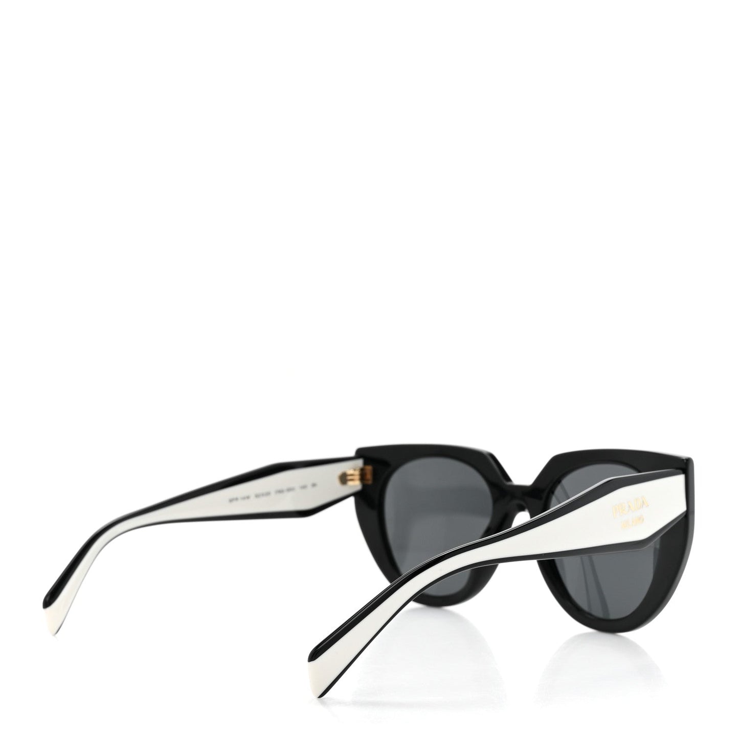 Prada Acetate Sunglasses SPR 14W Black White