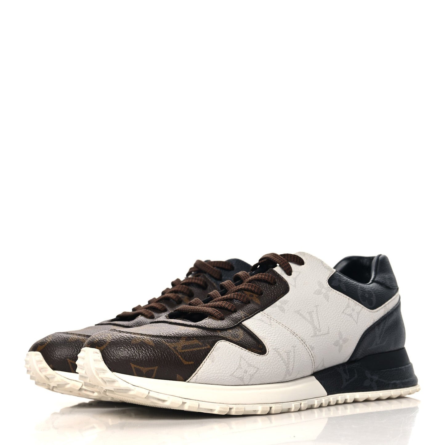 Louis Vuitton Monogram Mix Mens Run Away Sneakers Ebene