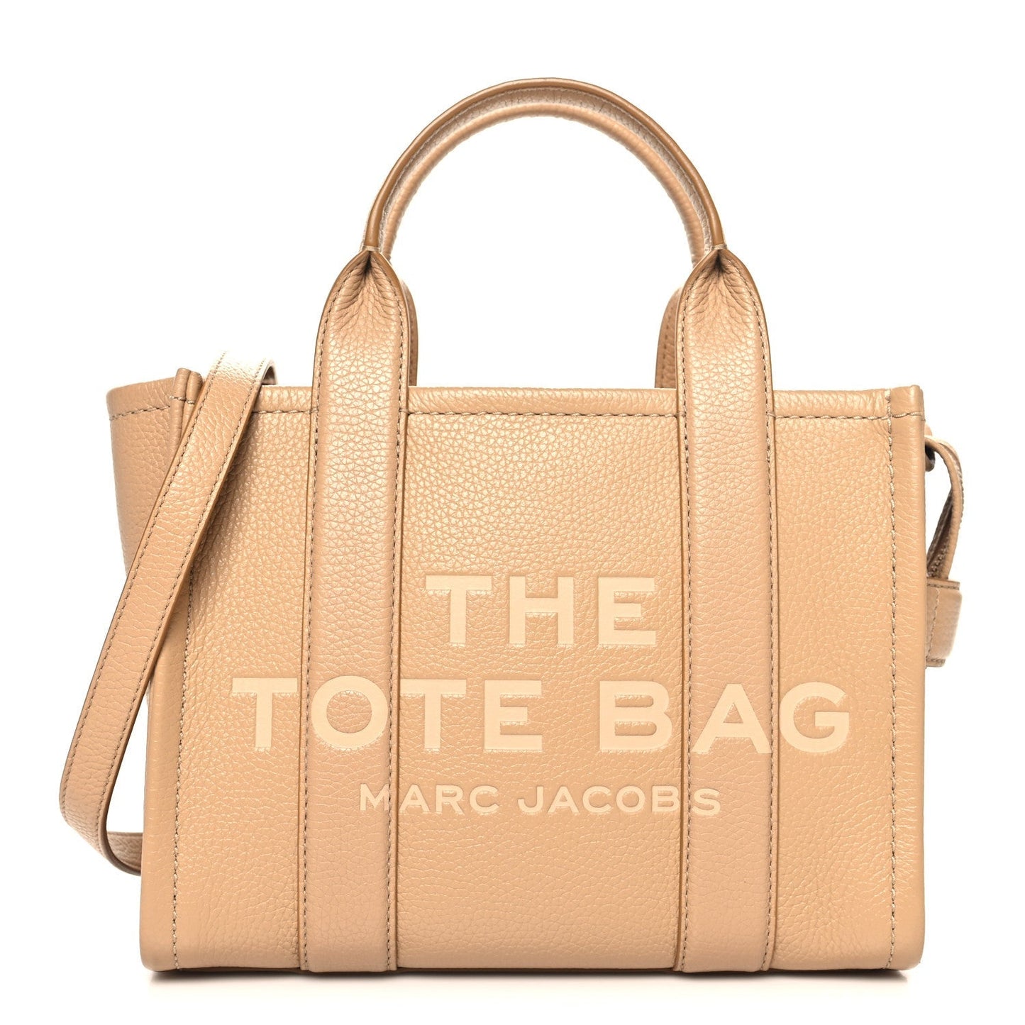 Marc Jacobs Grained Calfskin Small The Tote Camel