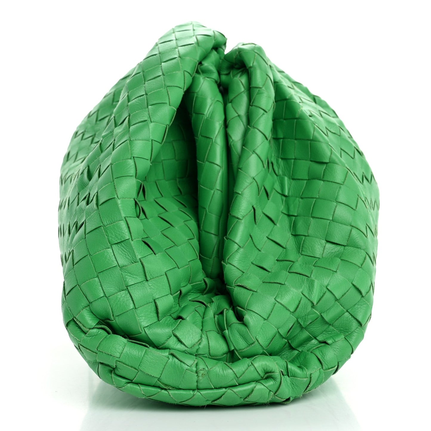 Bottega Veneta Nappa Maxi Intrecciato The Pouch Oversized Clutch Parakeet