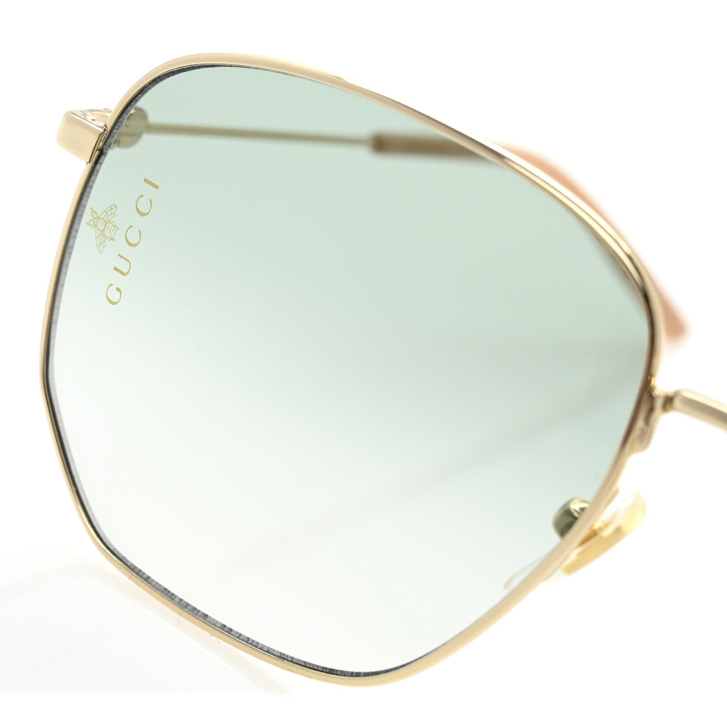Gucci Oversized Sunglasses GG0396S Gold