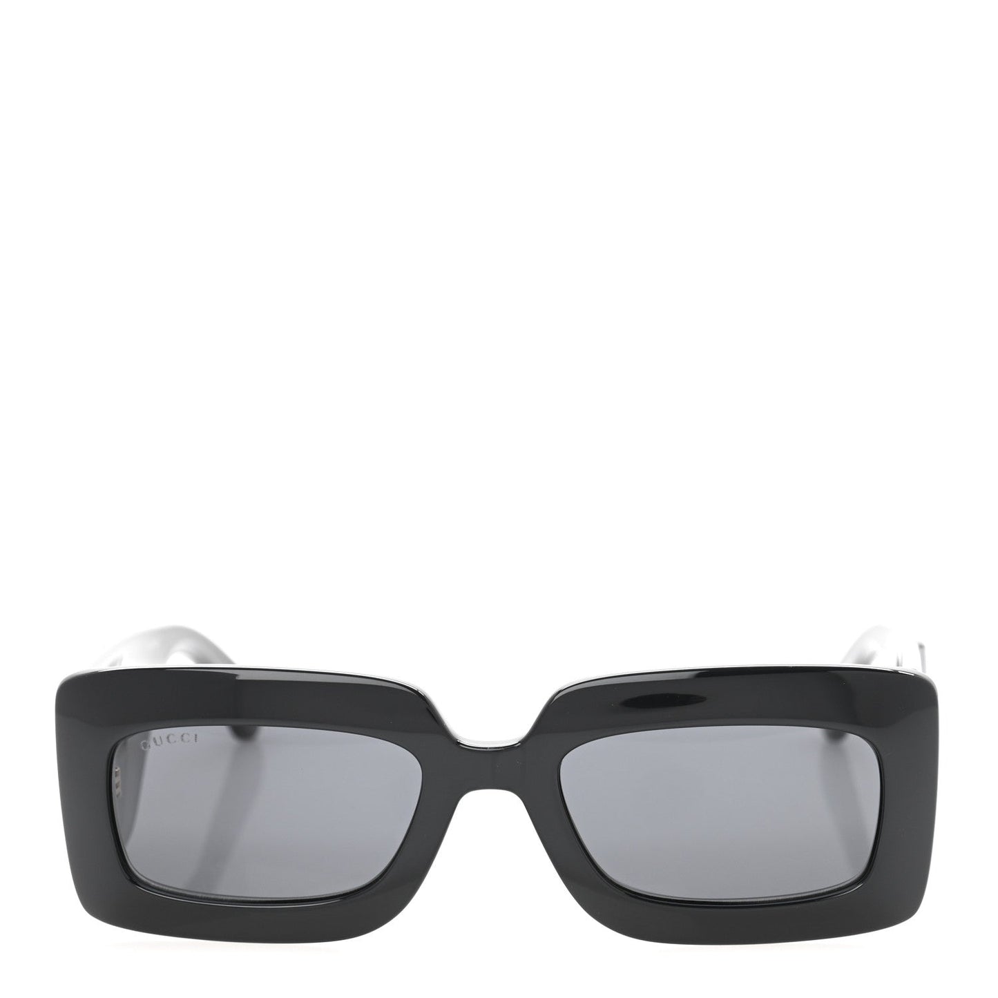 Gucci Oversized Rectangular Acetate Frame GG Marmont Logo Sunglasses GG0811S Black