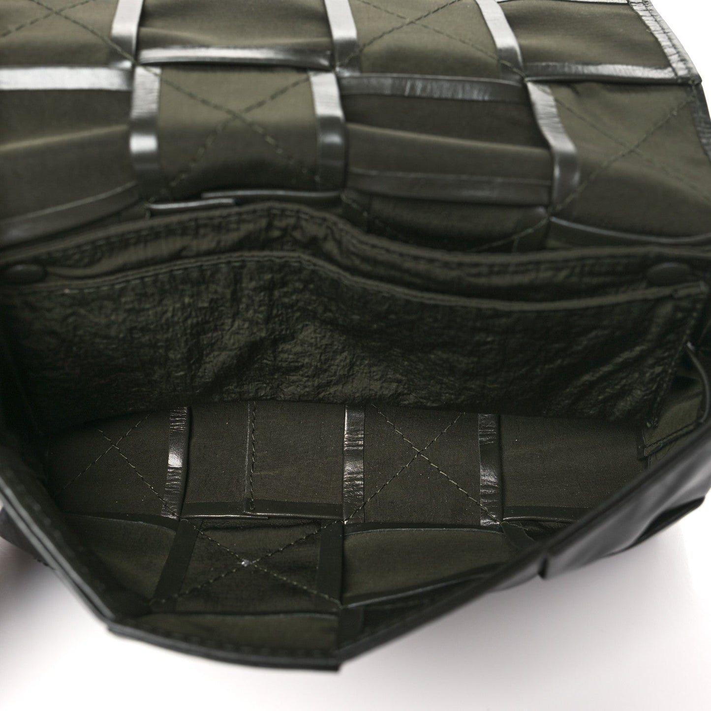 Bottega Veneta Paper Calfskin Intrecciato Cassette Belt Bag Raintree
