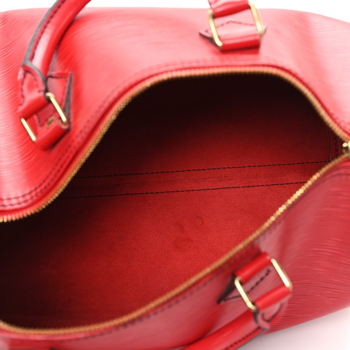Louis Vuitton Epi Speedy 30 Castillan Red