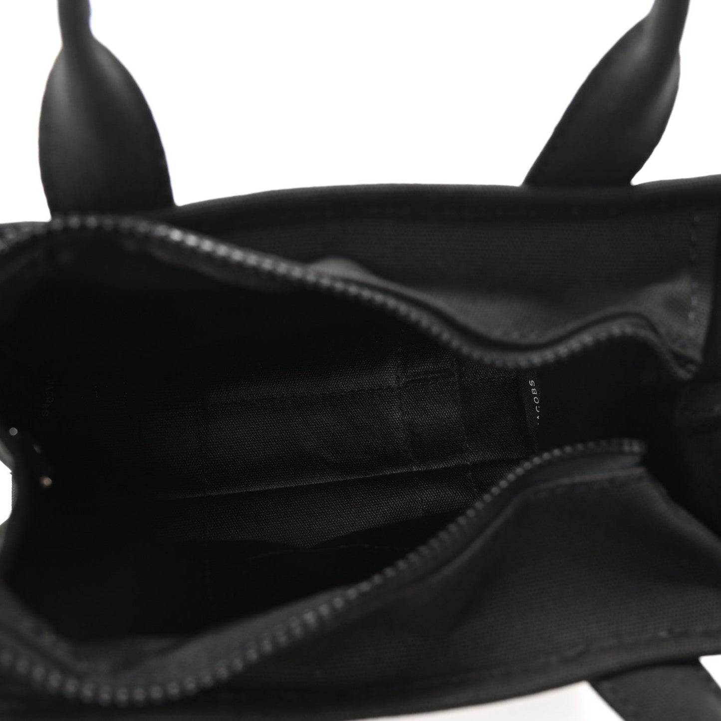 Marc Jacobs Cotton Canvas Small The Traveler Tote Bag Black