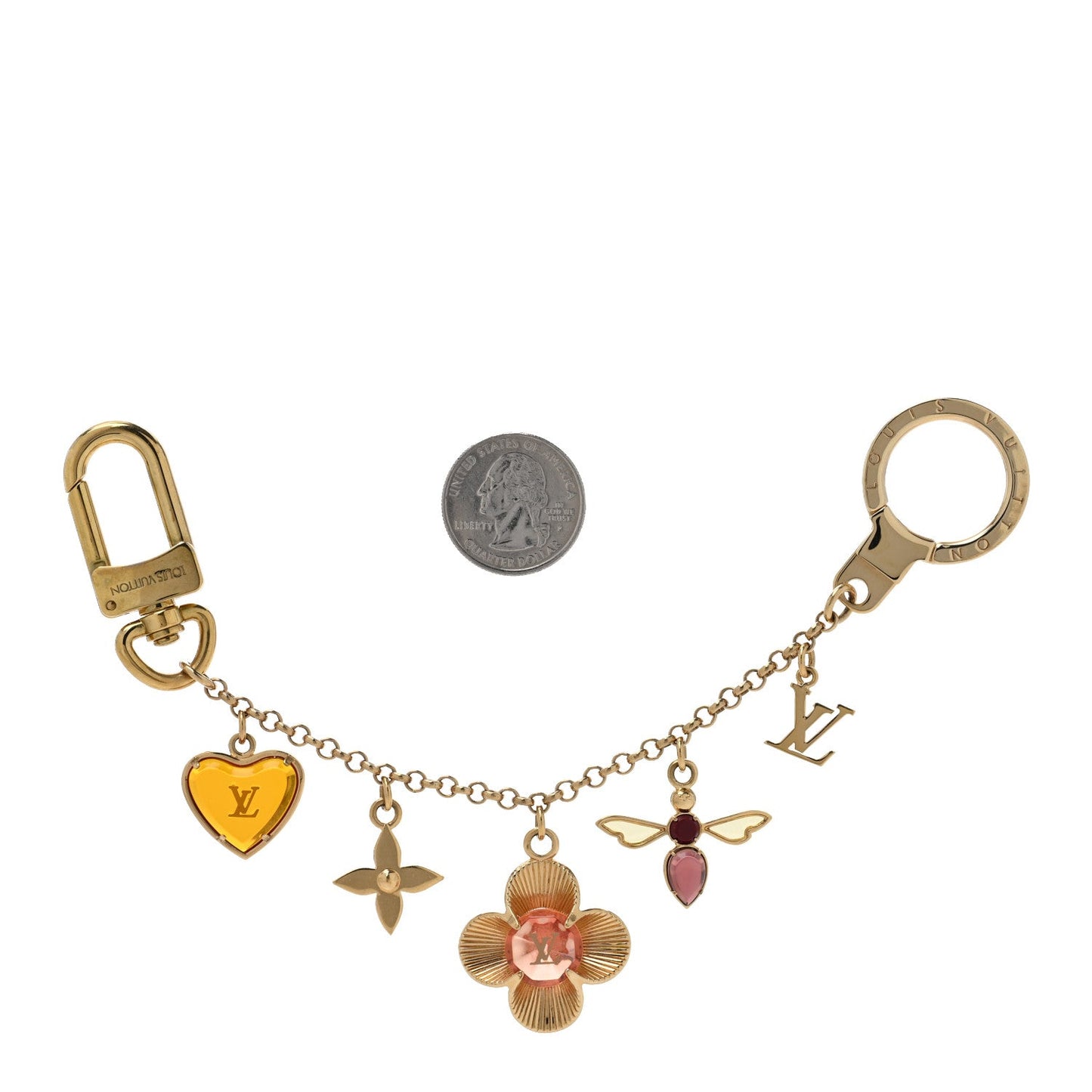 Louis Vuitton Bee Flower Chain Key Charm