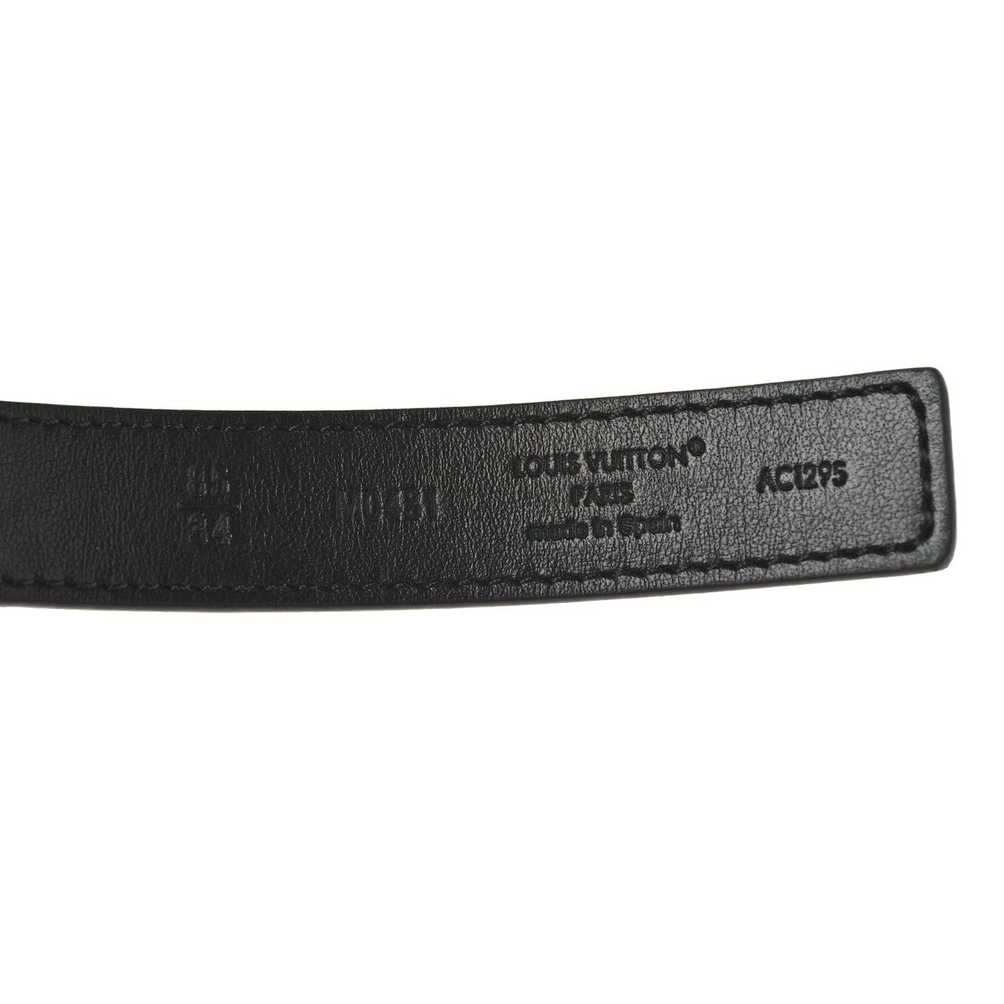 Louis Vuitton Calfskin Monogram 20mm LV Iconic Reversible Belt Black