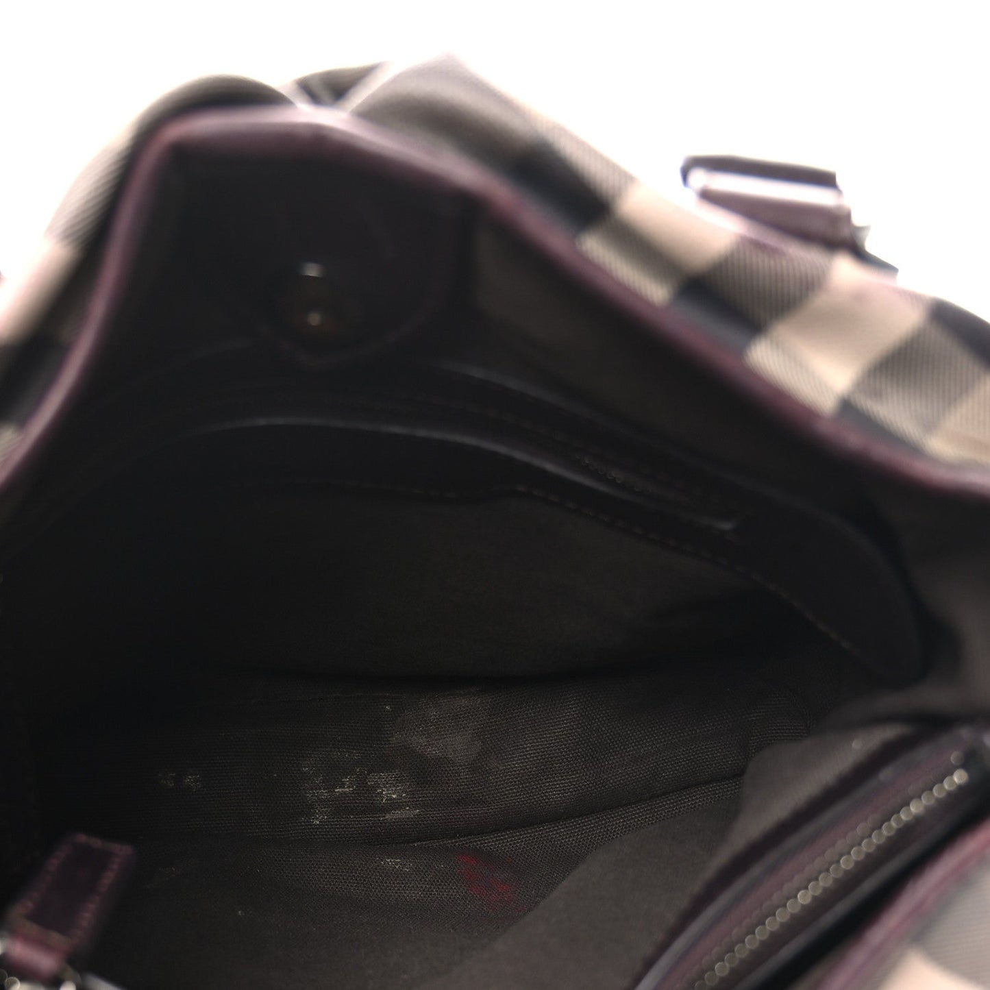 Burberry Smoked Check Small Northfield Tote Plum