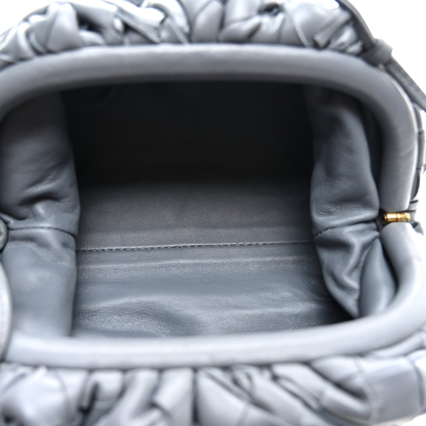 Bottega Veneta Nappa Intrecciato The Mini Pouch Thunder