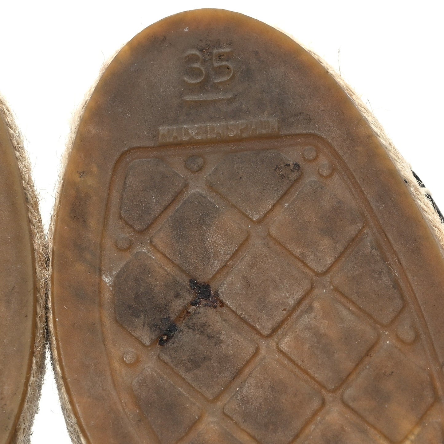 Chanel Lambskin CC Espadrilles 35 Black