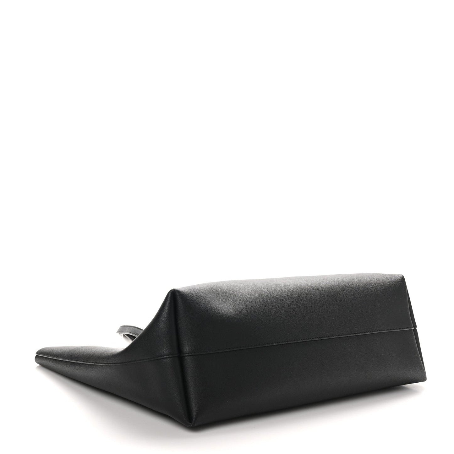 Saint Laurent Calfskin Large Shopping Tote Black