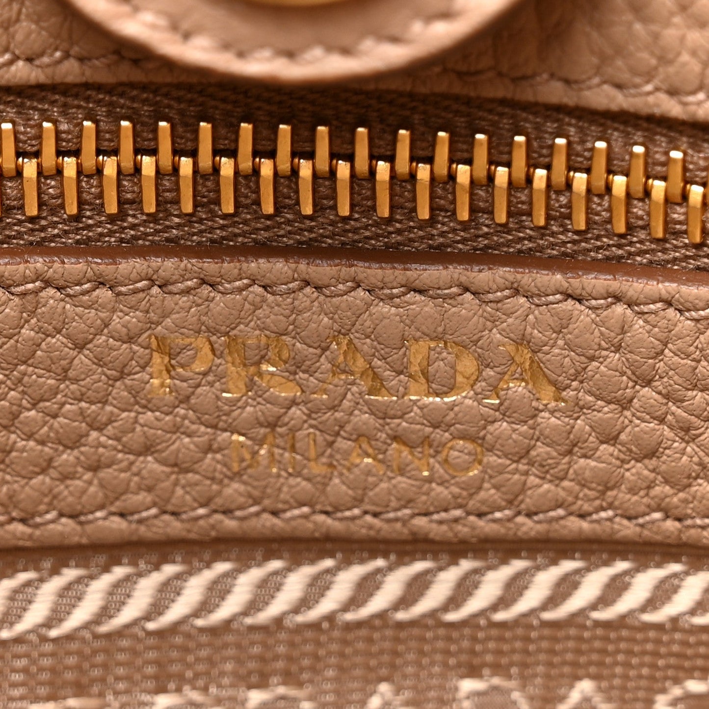 Prada Vitello Daino Soft Hobo Messenger Bag Argilla