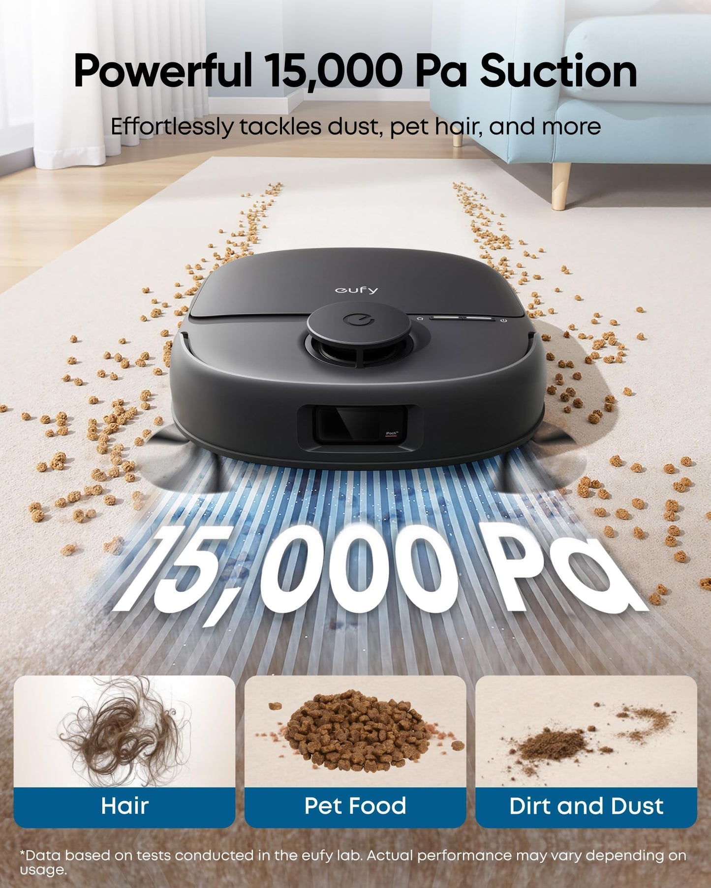 eufy New 2026 Robot Vacuum Cleaner With Mop,C28 Omni,HydroJet Self-Cleaning Roller Mop,Upgraded from X10 Pro,15,000Pa Suction,All-in-1 Station,Tangle-Free,Auto Mop Washing&Drying,AI Obstacle Avoidance