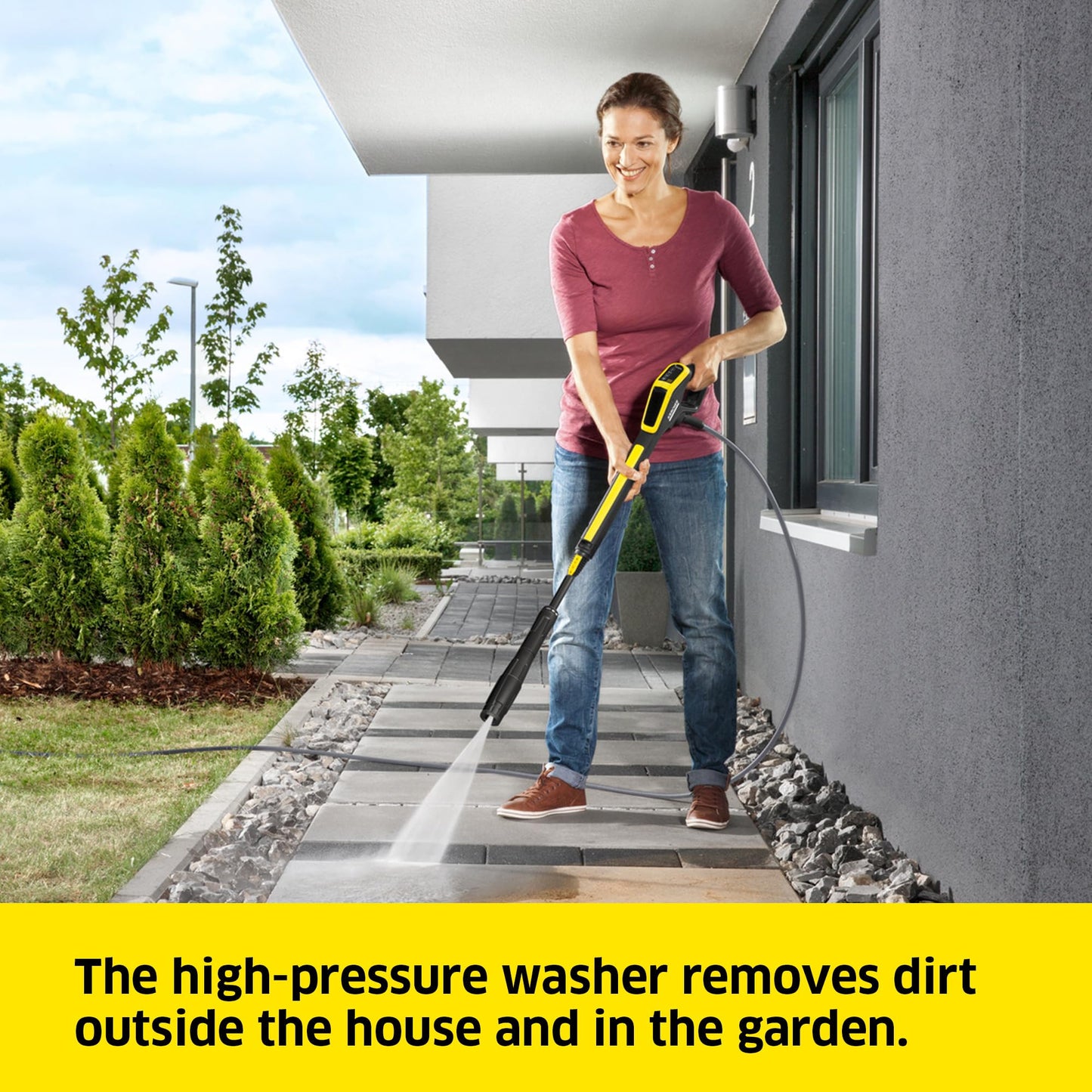 Kärcher K 4 Power Control Flex Home Pressure Washer, Pressure: max. 130 bar, Flow Rate: 420 l/h, Area: 30 m²/h, Water Filter, Weight: 11.5 kg, Dirt Blaster, Spray Lance, incl. Home Kit