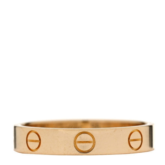 Cartier 18K Yellow Gold 3.5mm LOVE Wedding Band Ring 55 7.25