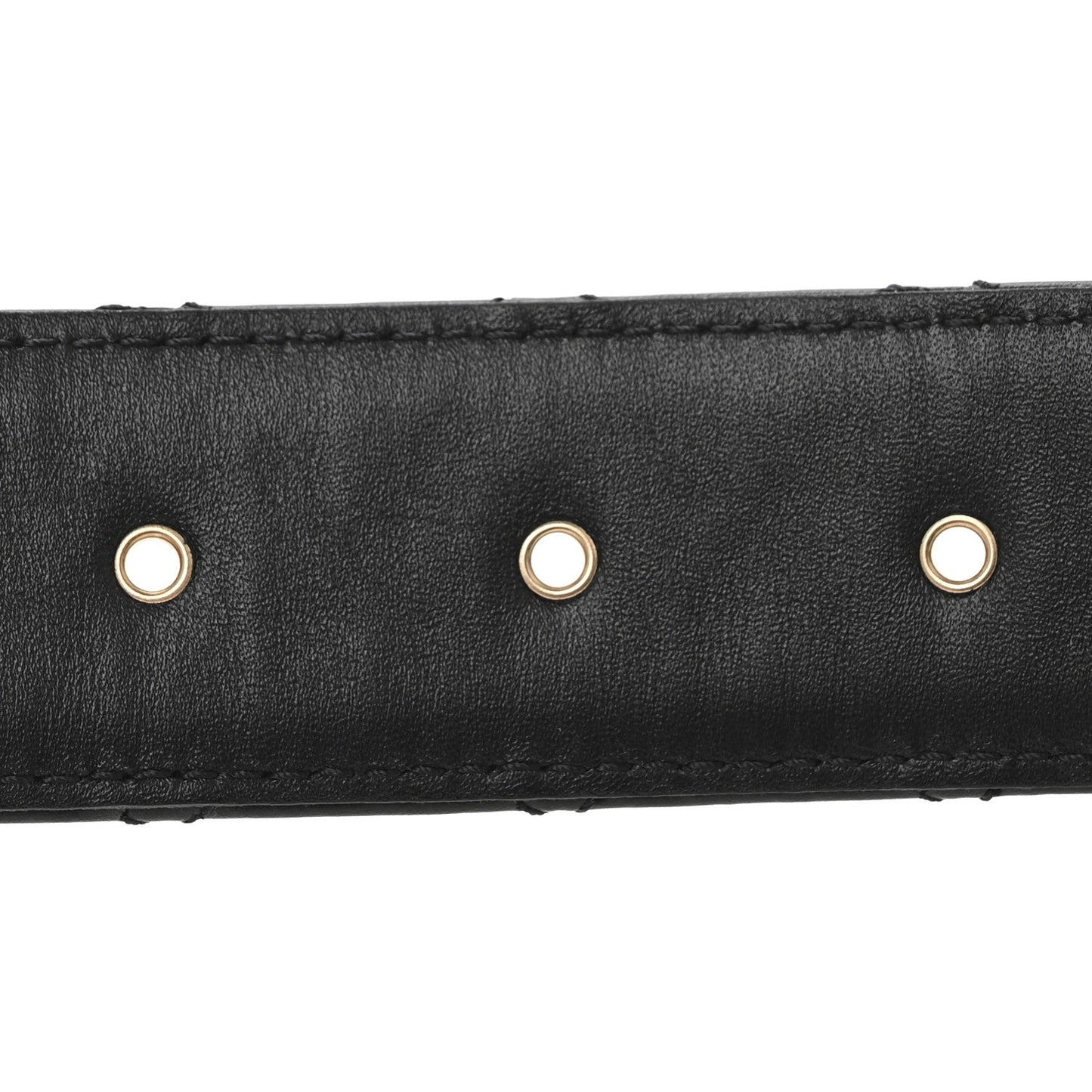 Chanel Calfskin Quilted CC Chain Belt 80 32 Black