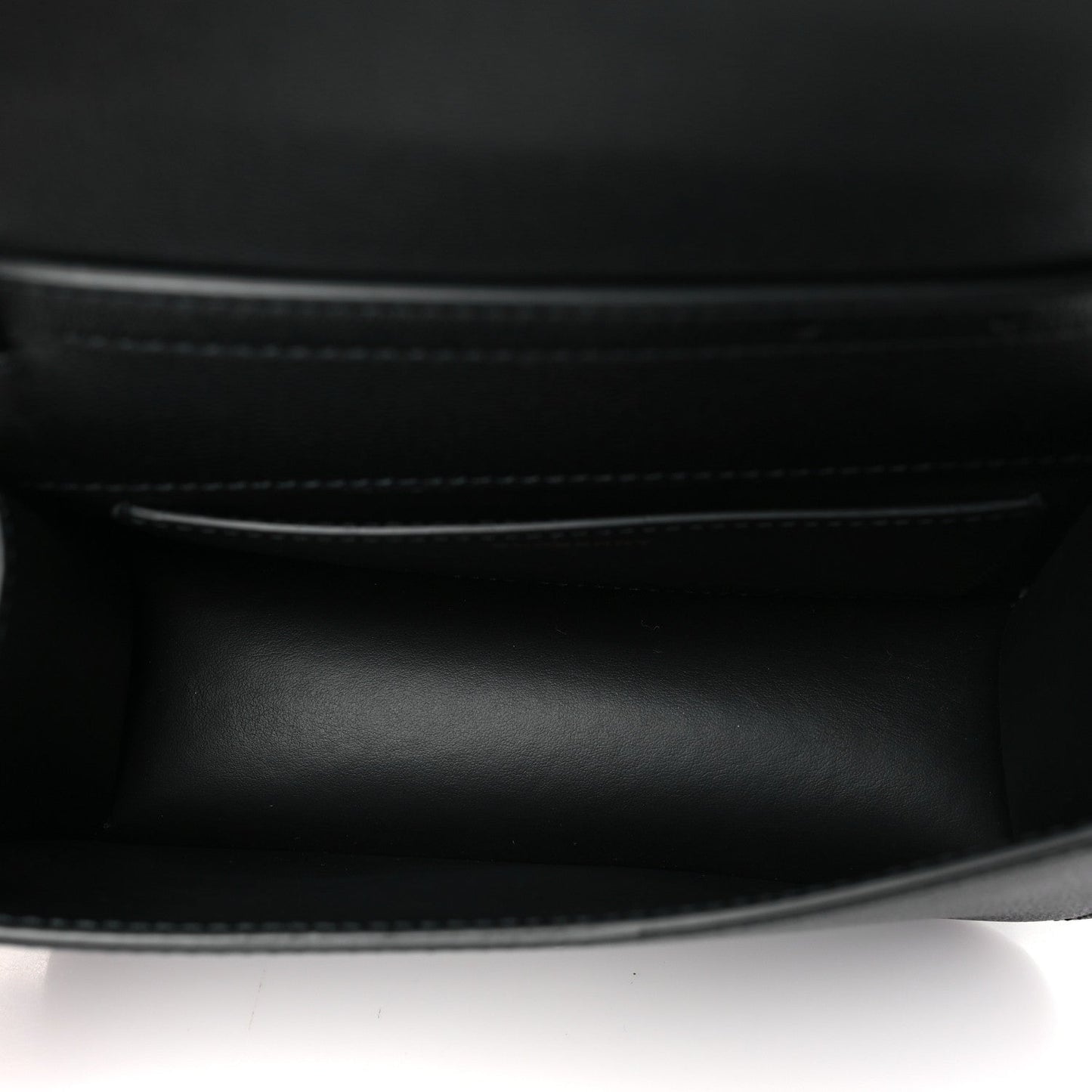 Burberry Grained Calfskin House Check Small Madison Shoulder Bag Black
