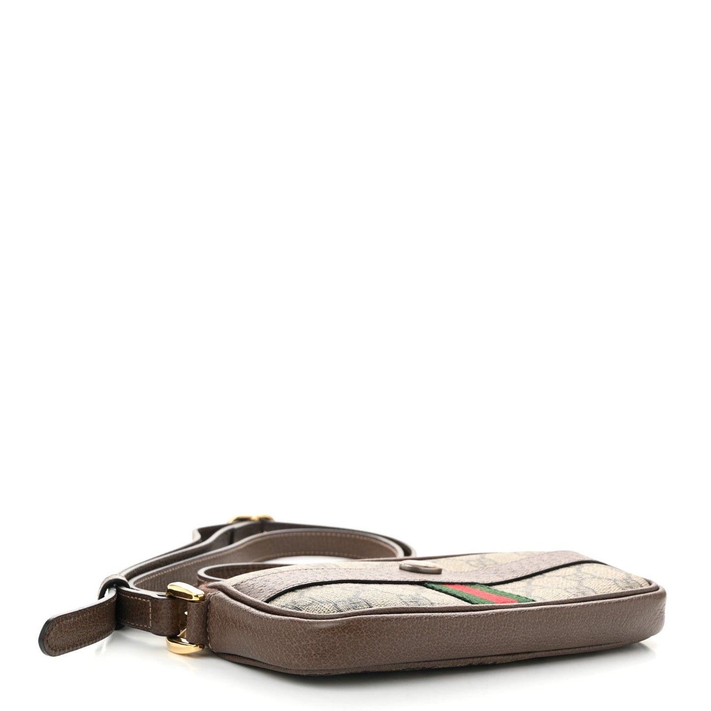 Gucci GG Supreme Monogram Web Mini Ophidia GG Bag Brown