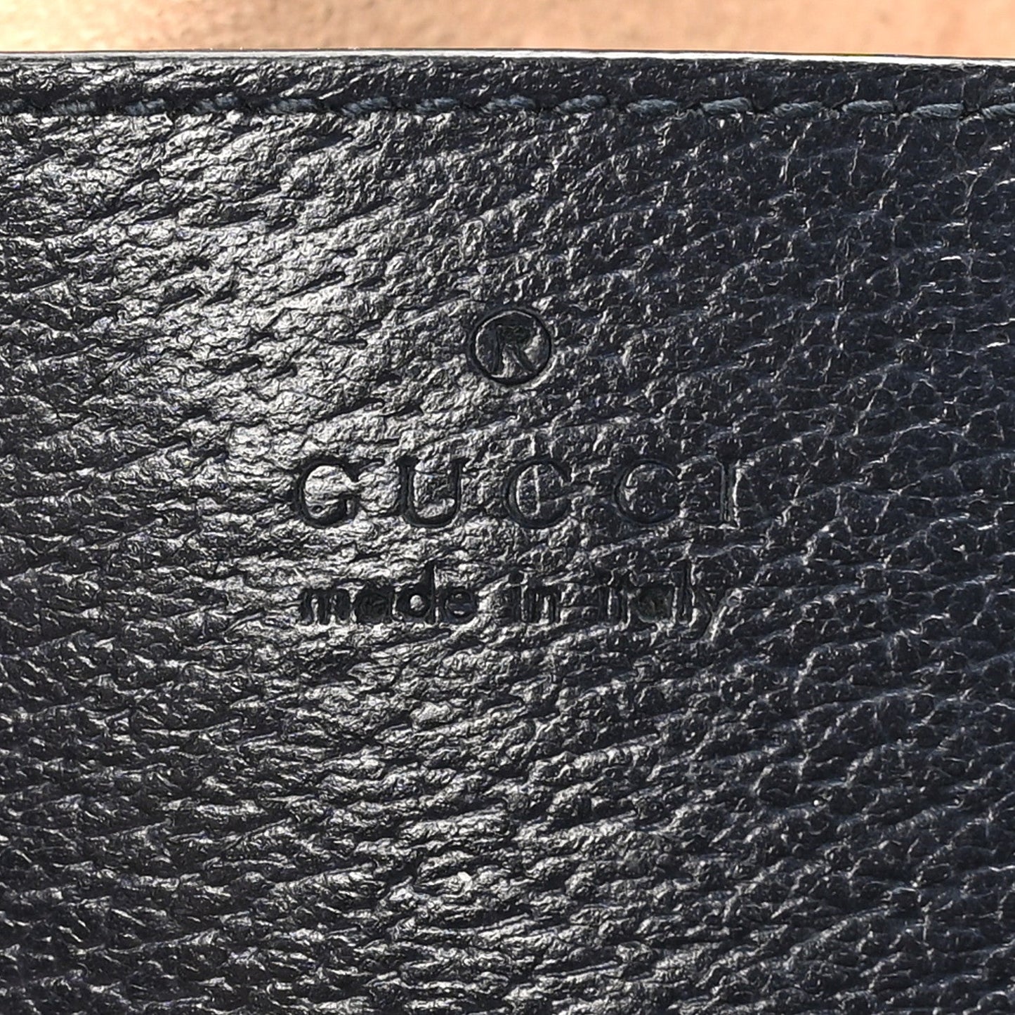 Gucci GG Supreme Monogram Textured Dollar Calfskin Web Mini Ophidia Shoulder Bag Beige Blue