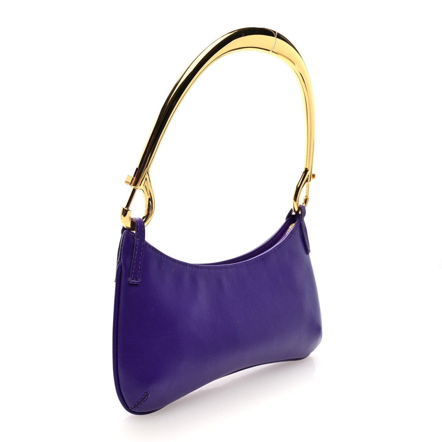 Jacquemus Smooth Calfskin Le Bisou Mousqueton Purple