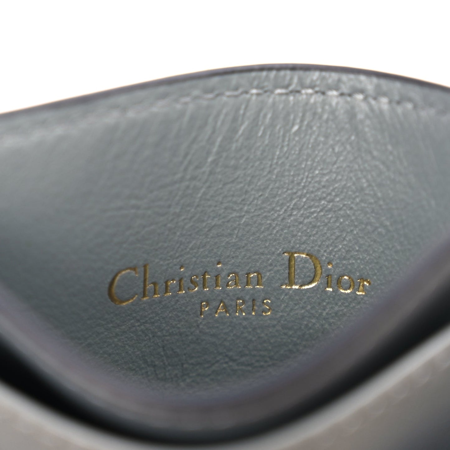 Christian Dior Oblique Calfskin 30 Montaigne Freesia Card Holder Grey