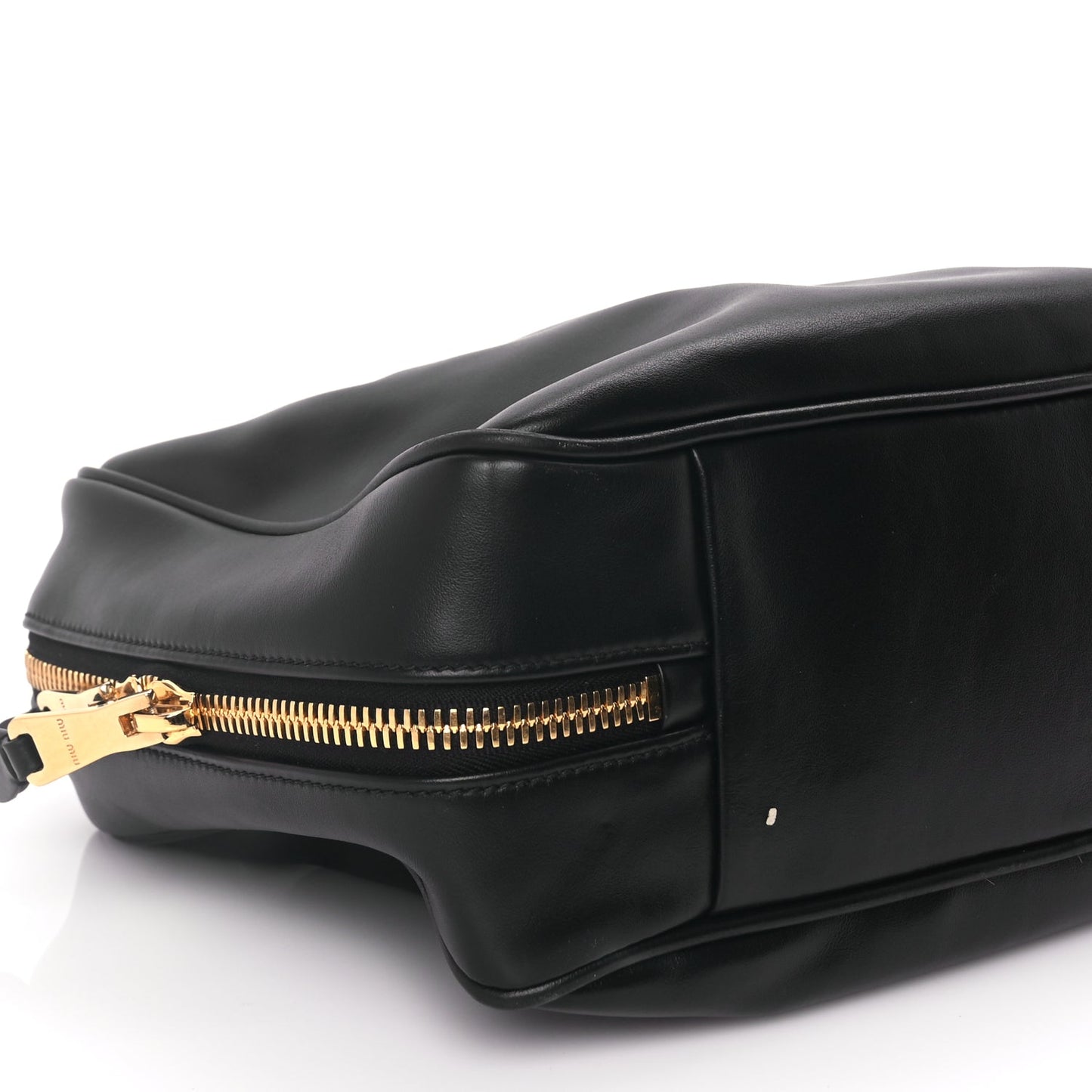 Miu Miu Soft Calf Large Softy Beau Top Handle Bag Black