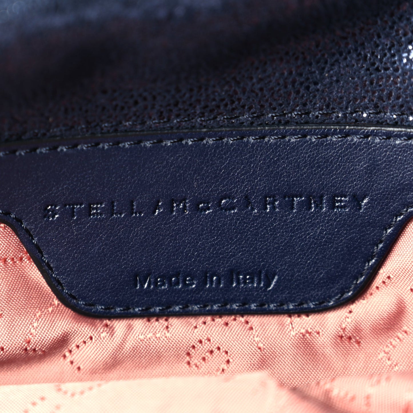 Stella McCartney Shaggy Deer Falabella Crossbody Bag Lapis Navy