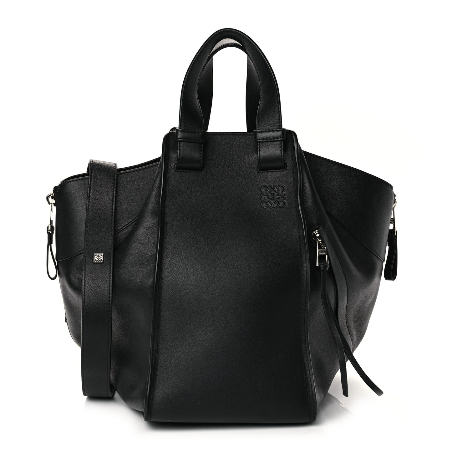 Loewe Calfskin Medium Hammock Shoulder Bag Black