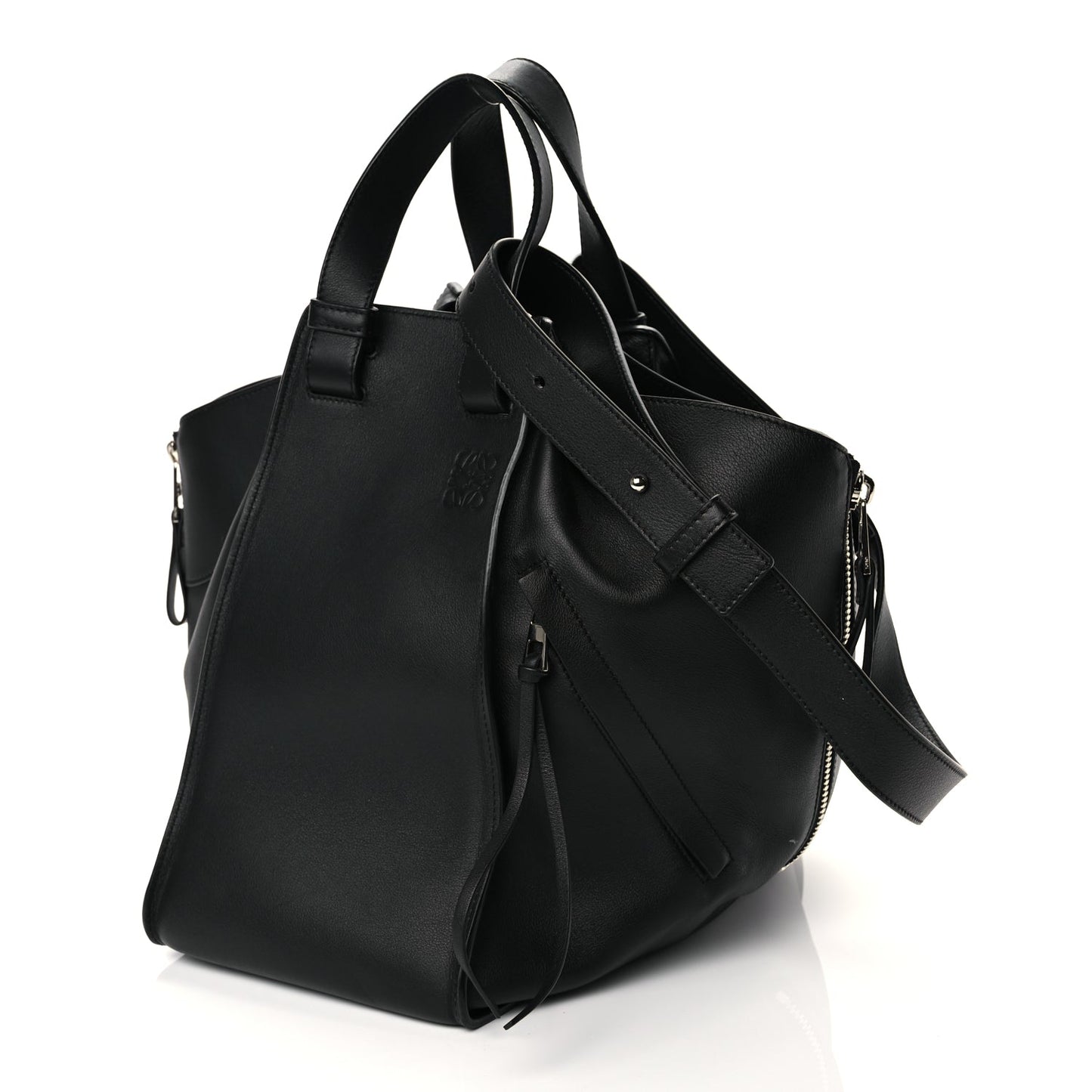 Loewe Calfskin Medium Hammock Shoulder Bag Black
