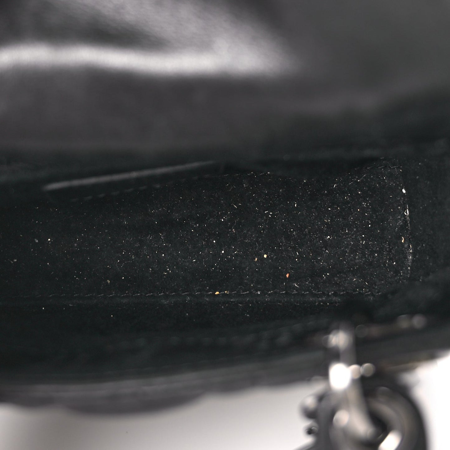 Christian Dior Lambskin Cannage Mini Lady Dior Black