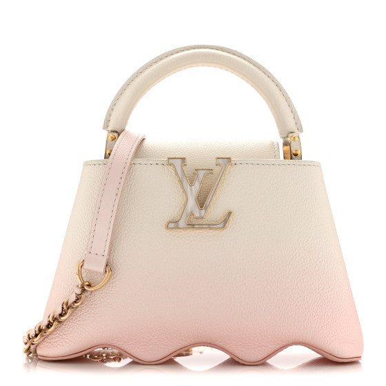 Louis Vuitton Taurillon Ombre Capucines Capushell Mini Shaded Pink