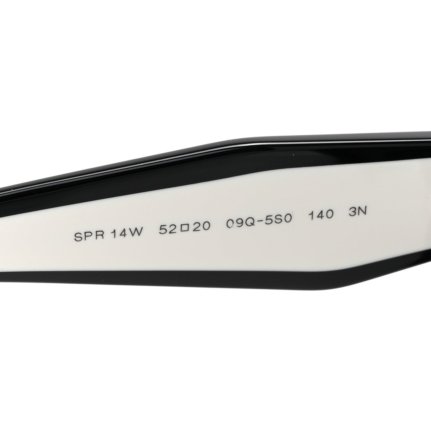 Prada Acetate Sunglasses SPR 14W Black White