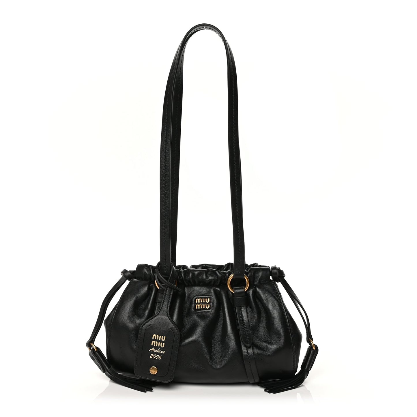 Miu Miu Nappa Mini Joie Shoulder Bag Black