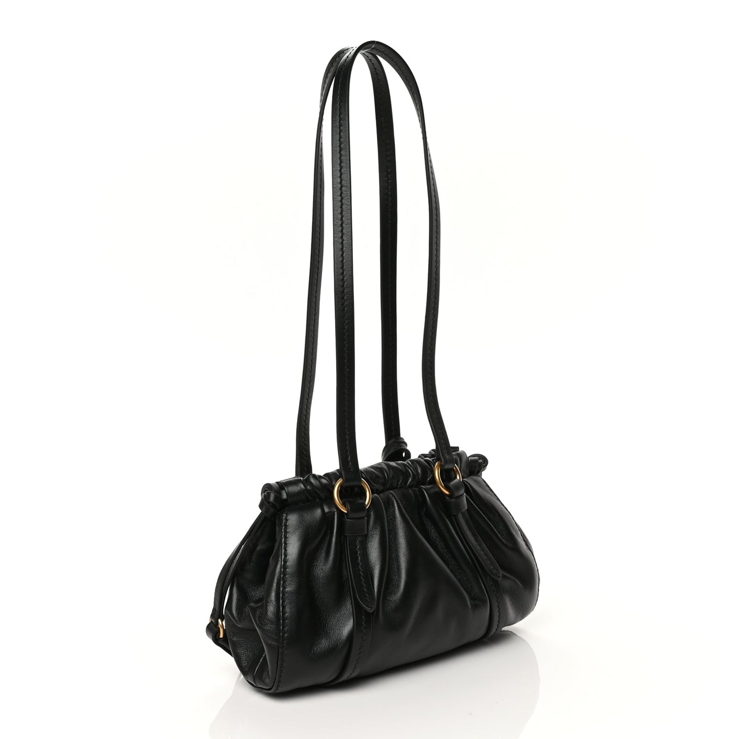 Miu Miu Nappa Mini Joie Shoulder Bag Black