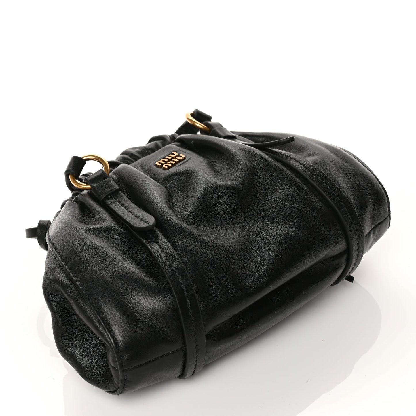 Miu Miu Nappa Mini Joie Shoulder Bag Black