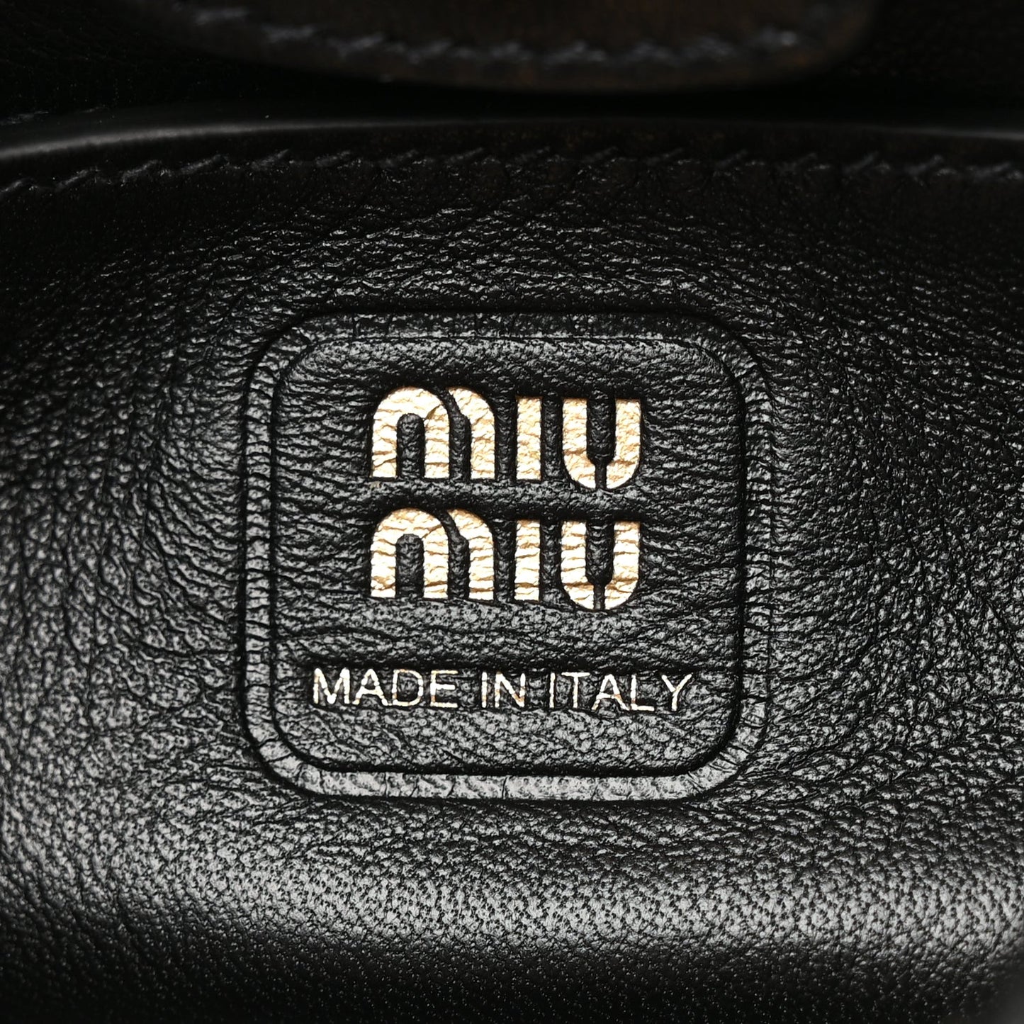 Miu Miu Nappa Mini Joie Shoulder Bag Black